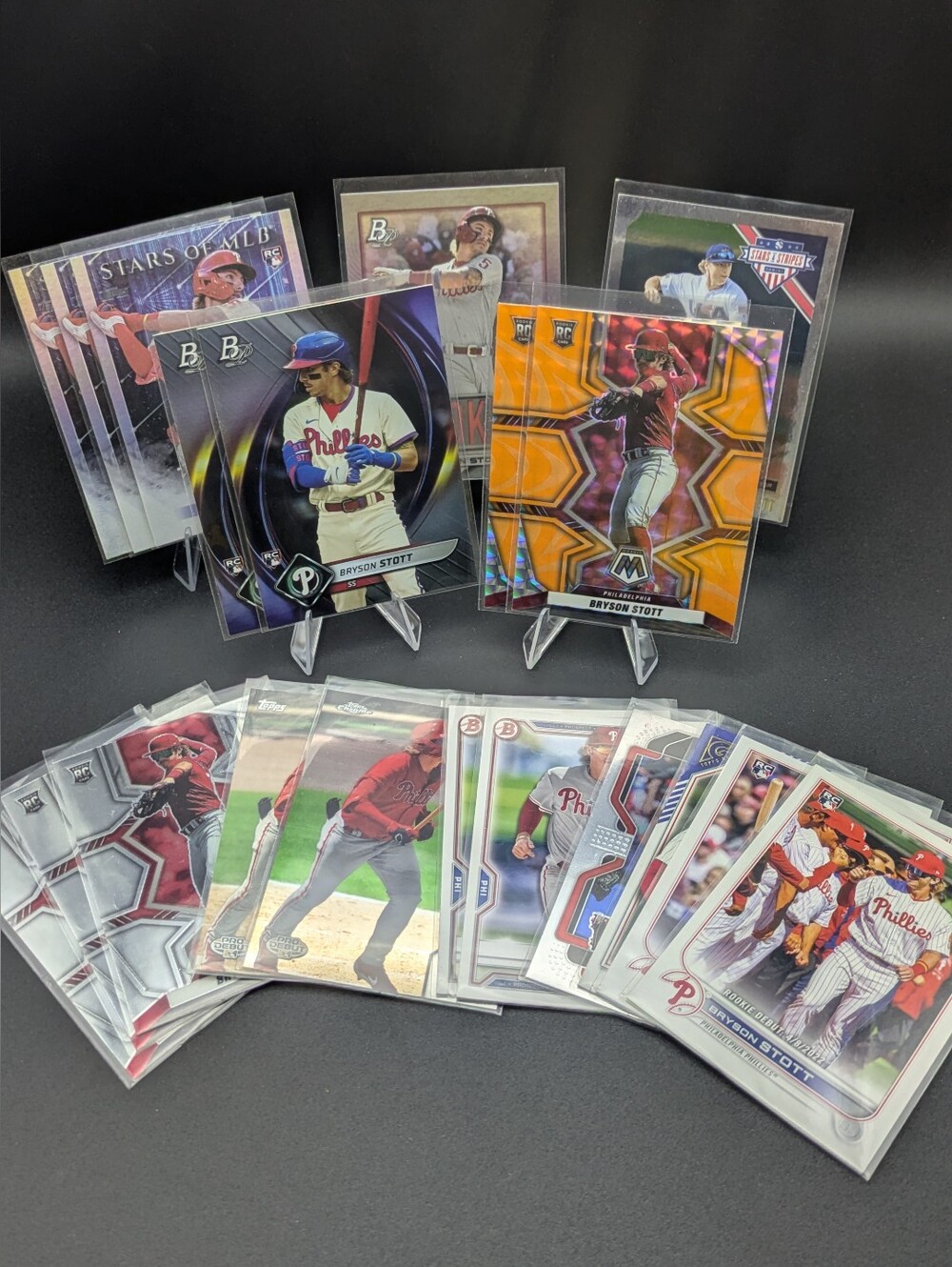 Bryson Stott Rookie RC Prospects Phillies Lot of 20 Insert Parallel Prospect